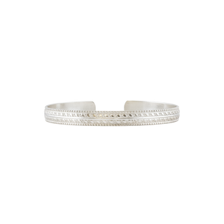 Sterling Silver Miligrain Pattern Cuff Bracelet WPDM15C