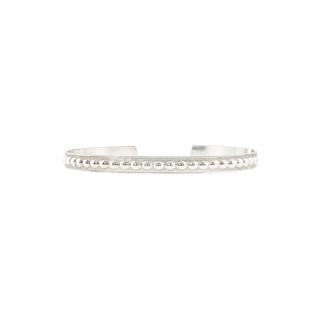 Sterling Silver Bead Pattern Cuff Bracelet WPDM21C