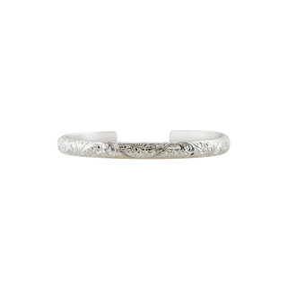 Sterling Silver Swirl Pattern Cuff Bracelet WPDM35C