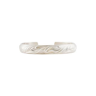 Sterling Silver Swirl Pattern Cuff Bracelet WPDM3C