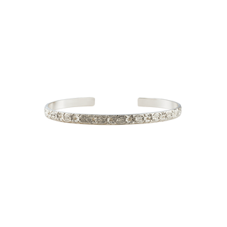 Sterling Silver Filigree Pattern Cuff Bracelet WPDM45C