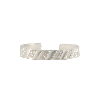 Sterling Silver Filigree Stripe Pattern Cuff Bracelet WPFL2-54C
