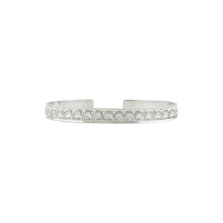 Sterling Silver Filigree Pattern Cuff Bracelet WPFL62C