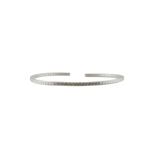 Sterling Silver Scale Pattern Cuff Bracelet WPSQ6C
