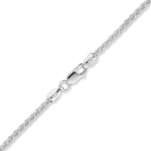 Wall St. Wheat Anklet in 14K White Gold