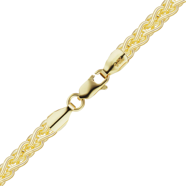 Wall St. Wheat Bracelet in 14K Yellow Gold
