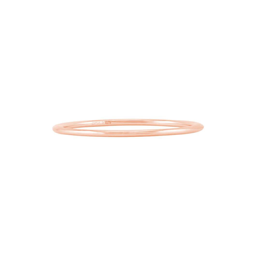 ITI Round Wire Ring in Pink Gold Filled