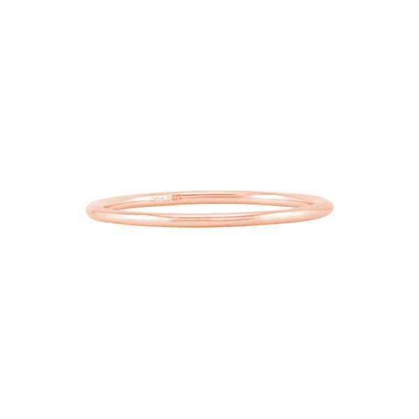 ITI Round Wire Ring in Pink Gold Filled