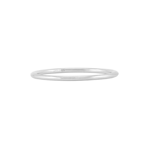 ITI Round Wire Ring in Sterling Silver