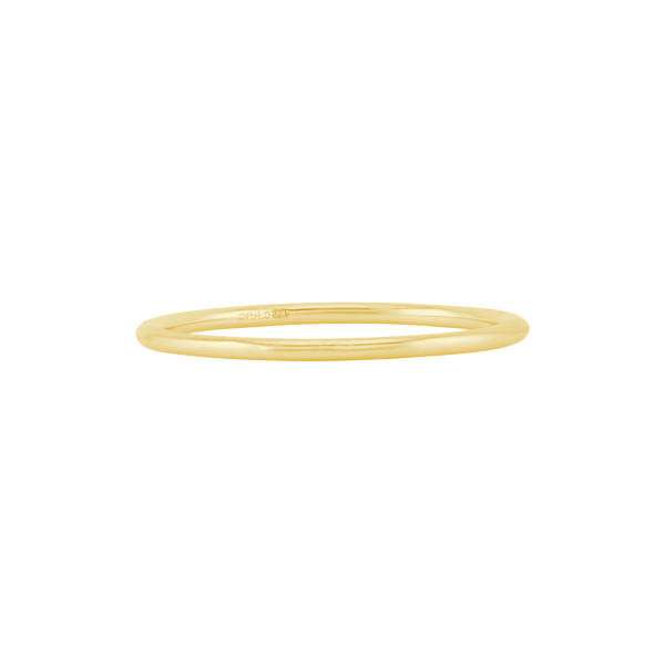 ITI Round Wire Ring in 18K Gold