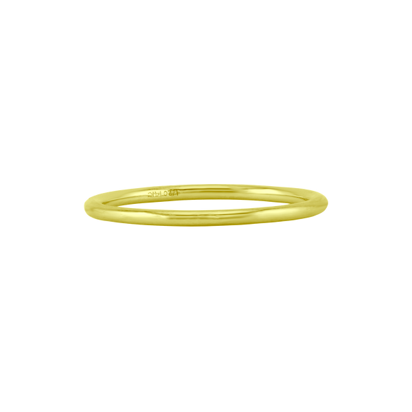 ITI Round Wire Ring in 18K Gold