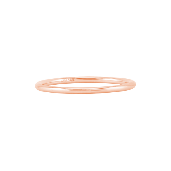 ITI Round Wire Ring in Pink Gold Filled