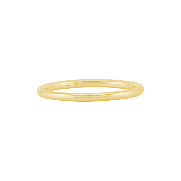 ITI Round Wire Ring in 14K Gold