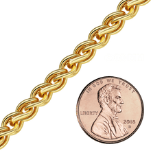 Load image into Gallery viewer, Bulk / Spooled Wheat Chain in 14K Gold-Filled (1.90 mm - 6.00 mm)
