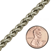 Bulk / Spooled Wheat Oval Chain in Titanium (4.00 mm - 6.00 mm)