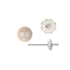 Pearl Cup Earrings with Peg