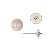 Pearl Cup Earrings with Peg