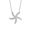 Starfish Necklace in Sterling Silver (17 x 17 mm)