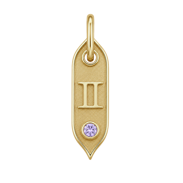 Zodiac Initial Pendant Charms in Sterling Silver (25.00 mm)