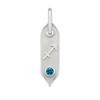 Zodiac Initial Pendant Charms in Sterling Silver (25.00 mm)