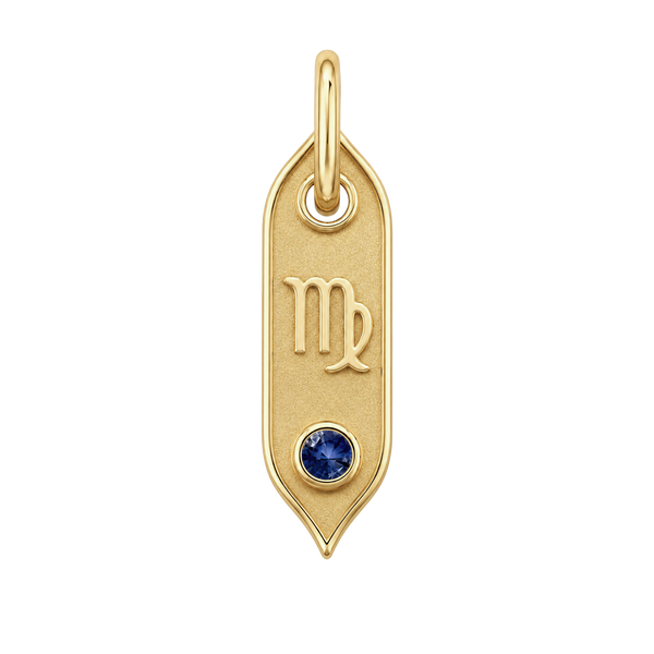 Zodiac Initial Pendant Charms in Sterling Silver (25.00 mm)