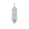 Zodiac Initial Pendant Charms in Sterling Silver (25.00 mm)