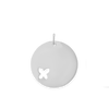 Circle with Butterfly Cut Out Charm (22 x 20mm)