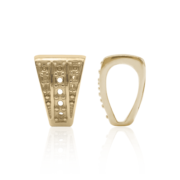 ITI NYC Stone Accented Bails with Textured Surface (6.5 mm - 9.0 mm)