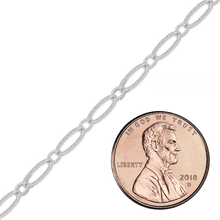Load image into Gallery viewer, Bulk / Spooled Alternating Oval Cable Chain in Sterling Silver (2.80 mm)
