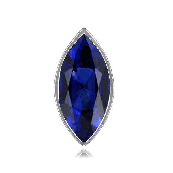 ITI NYC Marquise Shape Tapered Bezels With Airline in Sterling Silver (3.00 x 1.33 mm - 11.75 x 6.50 mm)
