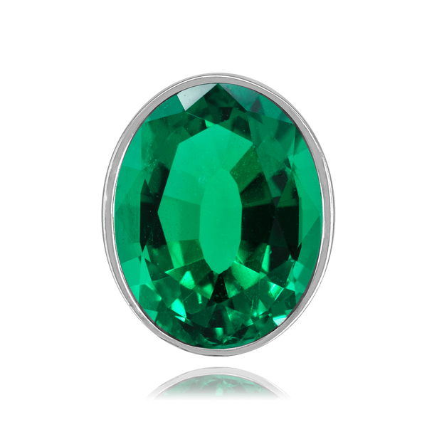 ITI NYC Oval Tapered Bezels With Airline in Sterling Silver (4.50 x 3.00 mm - 14.00 x 11.50 mm)