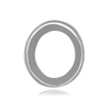 ITI NYC Oval Tapered Bezels in Sterling Silver (3.50 x 2.00 mm - 13.00 x 11.00 mm)