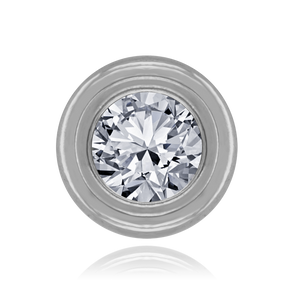 ITI NYC Round Wide Base Bezels in Sterling Silver (4.00 mm - 6.50 mm)