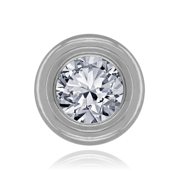 ITI NYC Round Wide Base Bezels in Sterling Silver (4.00 mm - 6.50 mm)