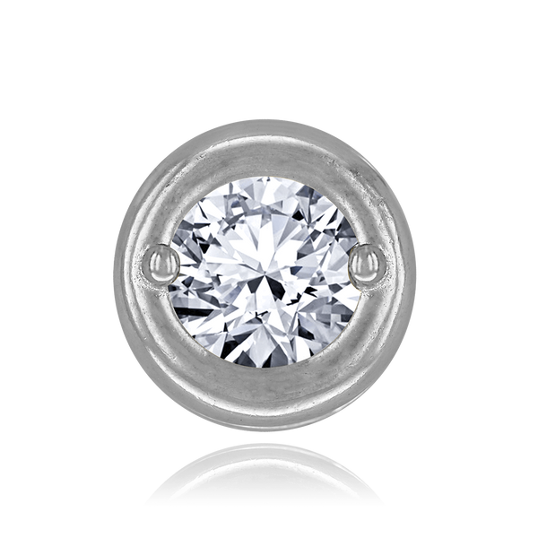 ITI NYC Round Bezels With Two Prongs in Sterling Silver (4.00 mm - 5.75 mm)