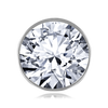 ITI NYC Round Tapered Bezels With Airline in Sterling Silver (2.50 mm - 13.00 mm)