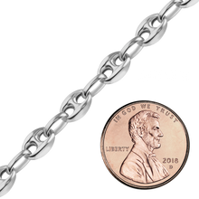 Load image into Gallery viewer, Bulk / Spooled Classic Puffed Mariner Link Hollow Chain in Sterling Silver (4.50 mm - 8.00 mm)
