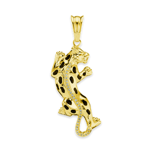 Panther Charm with CZ's (80 x 28mm)