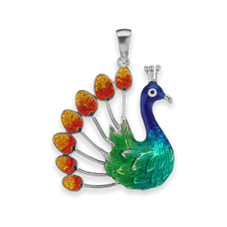 Peacock Charm (35 x 28mm)