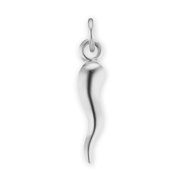 ITI NYC Lucky Italian Horn Amulet in Sterling Silver
