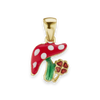 Mushroom with Flower Charm (18 x 11mm)