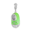 Baby Shoe with CZ's Charm (28 x 10mm)