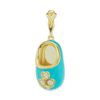 Baby Shoe with CZ's Charm (28 x 10 mm)