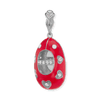 Baby Shoe with CZ's Charm (30 x 13mm)