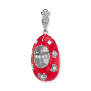 Baby Shoe with CZ's Charm (30 x 13mm)