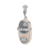 Baby Shoe with CZ's Charm (28 x 11 mm)