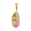 Baby Shoe with CZ's Charm (28 x 11 mm)