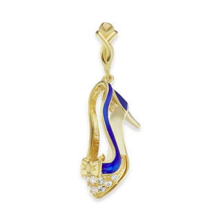 Woman Heel with CZ's Charm (30 x 11mm)
