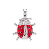 Fancy Ladybug Charm with CZ's (26 x 21mm)