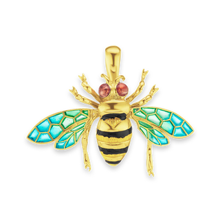 Fancy Bee Charm (30 x 41mm)
